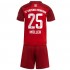Camisola Bayern de Munique Thomas Muller 25 Criança Equipamento Primeiro 2021-2022 Manga Curta